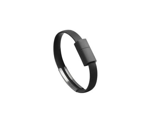 Дата кабель USB 2.0 AM to Micro 5P 0.2m браслет black Extradigital (KBU1783)