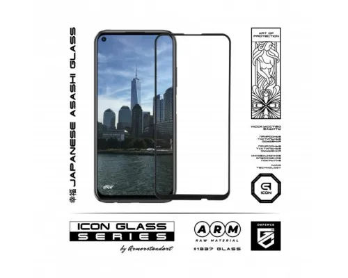 Скло захисне Armorstandart Icon Huawei P40 Lite E Black (ARM56466-GIC-BK)