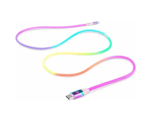 Дата кабель USB Type-C to Lightning 1.0m MFI Rainbow REAL-EL (EL123500054)