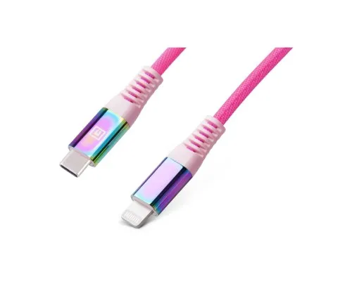 Дата кабель USB Type-C to Lightning 1.0m MFI Rainbow REAL-EL (EL123500054)