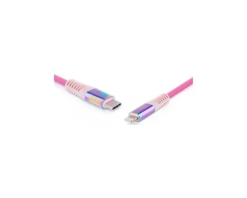Дата кабель USB Type-C to Lightning 1.0m MFI Rainbow REAL-EL (EL123500054)