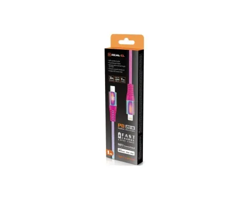 Дата кабель USB Type-C to Lightning 1.0m MFI Rainbow REAL-EL (EL123500054)