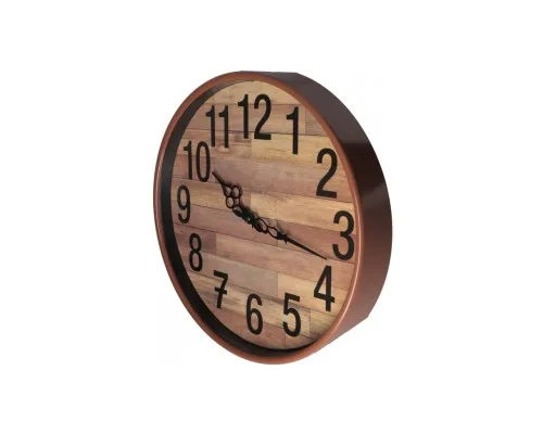 Настінний годинник Optima Antique пластиковий, колір дерева (O52108)