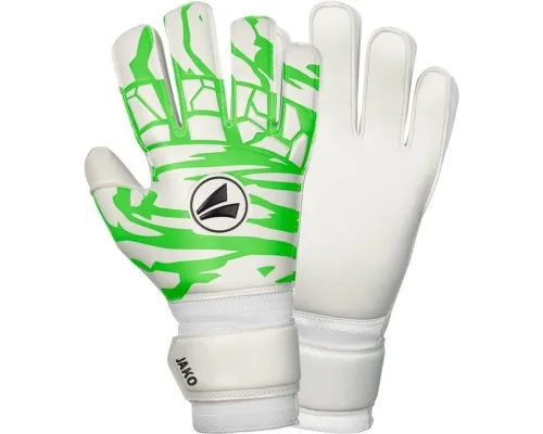 Воротарські рукавиці Jako GK Animal Basic RC 2596-023 білий, зелений Чол 9 (4067633119932)