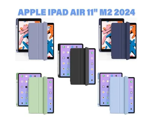 Чохол до планшета BeCover Tri Fold Hard TPU Apple iPad Air 11" M2 2024 Purple (711404)