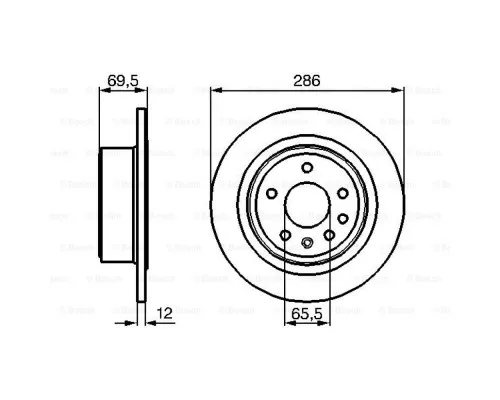 Гальмівний диск Bosch 0 986 478 609