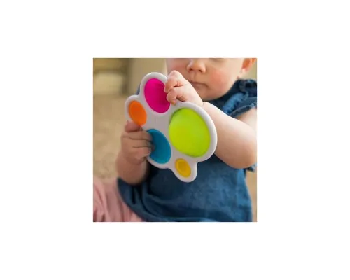 Погремушка Fat Brain Toys прорезыватель и тактильная игрушка Нажми шар dimpl (F192ML)
