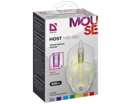 Мышка Defender Host MB-982 USB White (52983)
