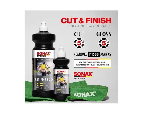 Автошампунь Sonax PROFILINE Cut + Finish 5-5  250 мл (225141)