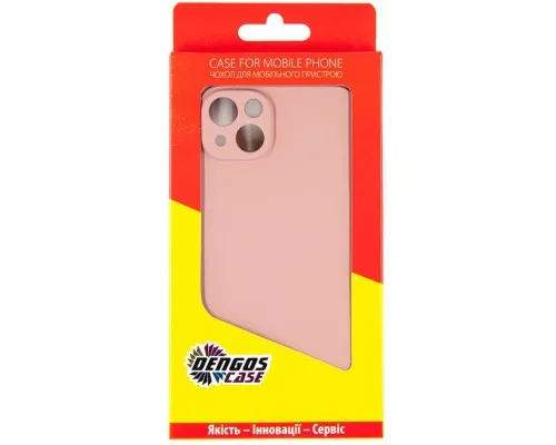 Чохол до мобільного телефона Dengos Soft iPhone 14 Plus (pink) (DG-TPU-SOFT-12)