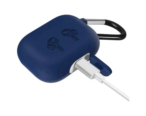 Чохол для навушників BeCover Silicon Protection для Apple AirPods Pro Navy Blue (704495)