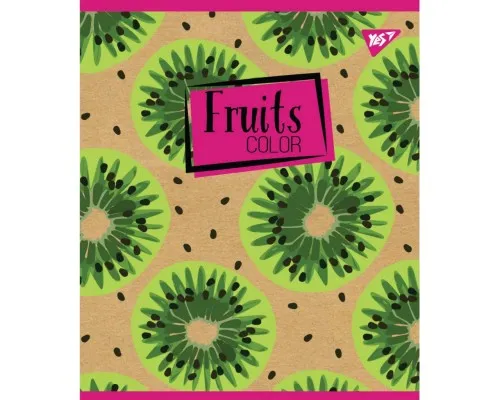 Зошит Yes Fruits Color Крафт 48 листів, клітинка (765125)