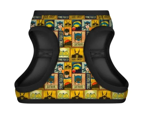 Шлея для собак WAUDOG Clothes з QR паспортом Бетмен вінтаж XS1 (1001-4004)