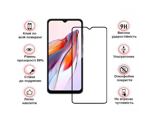 Скло захисне BeCover Tecno Spark 10C (KI5k) Black (709747)