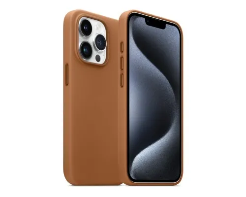 Чохол до мобільного телефона Armorstandart FAKE Leather Case Apple iPhone 15 Pro Light Coffee (ARM76300)