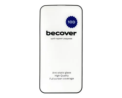 Скло захисне BeCover Apple iPhone 13 Pro 10D Black (711514)