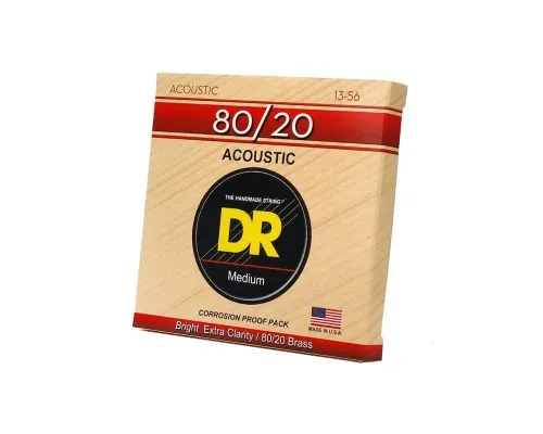 Струни для гітари DR Strings HI-BEAM Acoustic 80/20 Bronze - Medium (13-56) (HA-13)