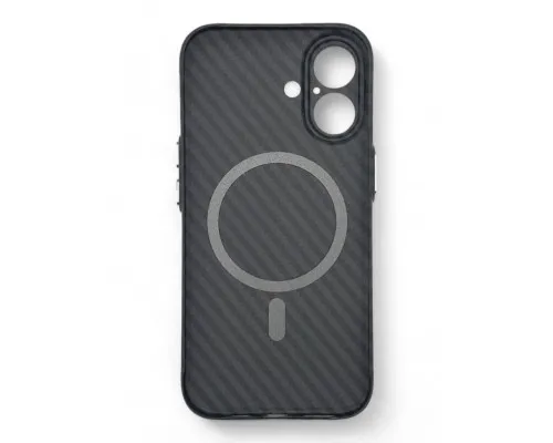 Чохол до мобільного телефона BeCover Carbonite Case (MagSafe) для Apple iPhone 16 Black (712067)