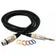 Мікрофонний кабель RockCable Microphone Cable - XLR (f) / TRS Jack 3m (RCL 30383 D6 F BA)