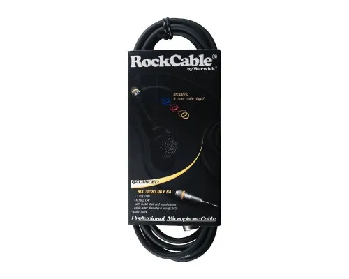 Мікрофонний кабель RockCable Microphone Cable - XLR (f) / TRS Jack 3m (RCL 30383 D6 F BA)