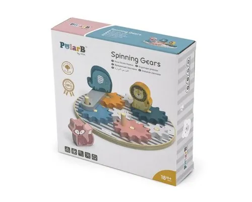 Развивающая игрушка Viga Toys PolarB Шестеренки и животные (44006)