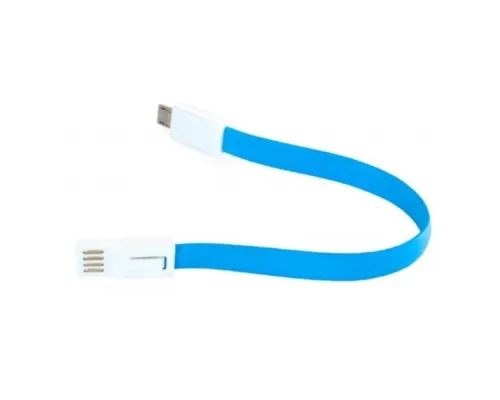 Дата кабель USB 2.0 AM to Micro 5P 0.18m blue Extradigital (KBU1785)