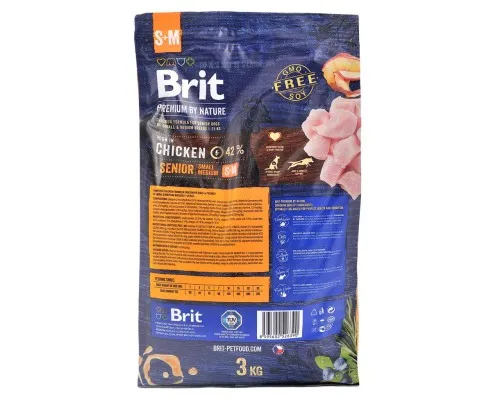 Сухой корм для собак Brit Premium Dog Senior S+M 3 кг (8595602526390)