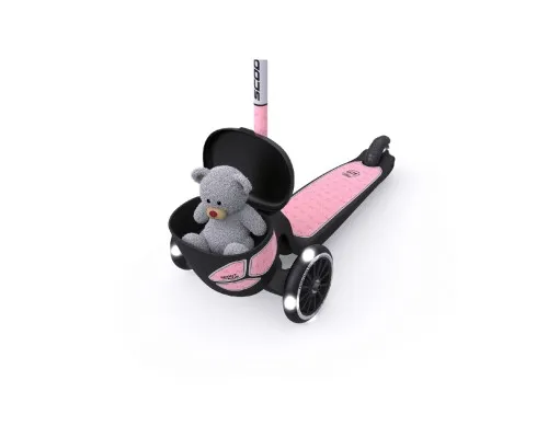 Самокат Scoot&Ride Highwaykick-2 со светящимися колесами розовый (SR-210201-ROSE)