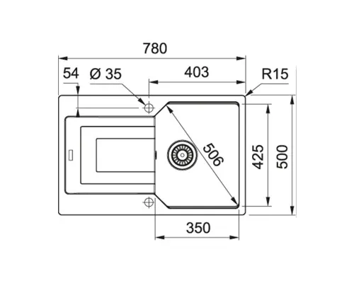 Мойка кухонная Franke Urban UBG 611-78/114.0574.940 (114.0574.940)