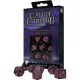 Набір кубиків для настільних ігор Q-Workshop Call of Cthulhu 7th Edition Black magenta Dice Set (SCTR3P)