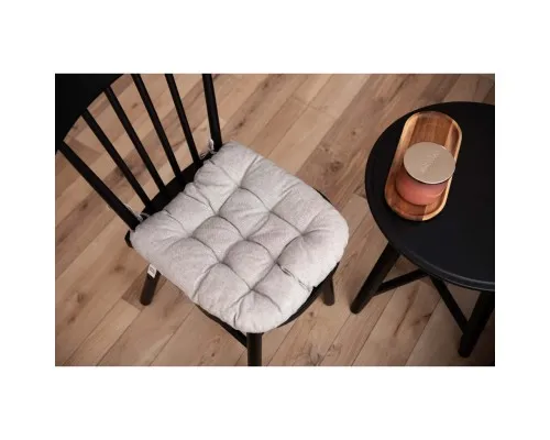 Подушка на стілець Ardesto Oliver сірий, 40х40см 100% бавовна (ART02OD)