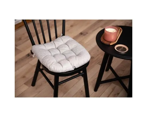Подушка на стілець Ardesto Oliver сірий, 40х40см 100% бавовна (ART02OD)