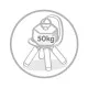 Детский стульчик Smoby со спинкой Серо-бежевый (880113)