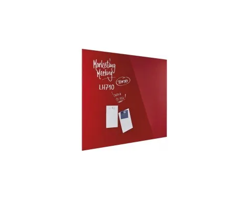 Офісна дошка Magnetoplan скляна магнітно-маркерна 1200x900 червона Glassboard-Red (13404006)