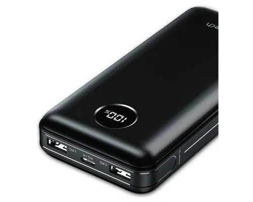 Батарея універсальна Choetech 20000mAh, PD/3.0/45W, QC/3.0/18W, USB-C, 2*USB-A (B653-CCBK / B653-BK)