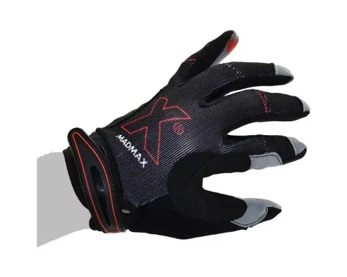 Рукавички для фітнесу MadMax MXG-103 X Gloves Black/Grey L (MXG-103-BLK_L)