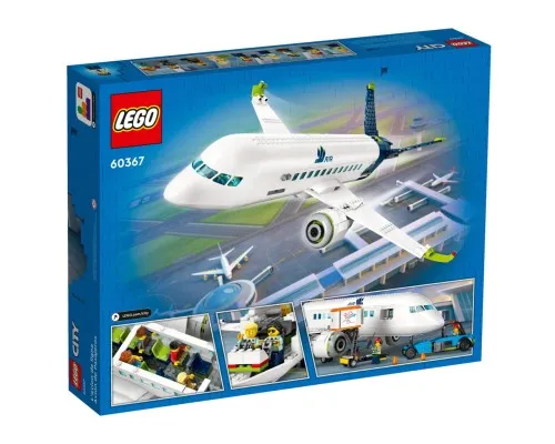 Конструктор LEGO City Пасажирський літак 913 деталей (60367)