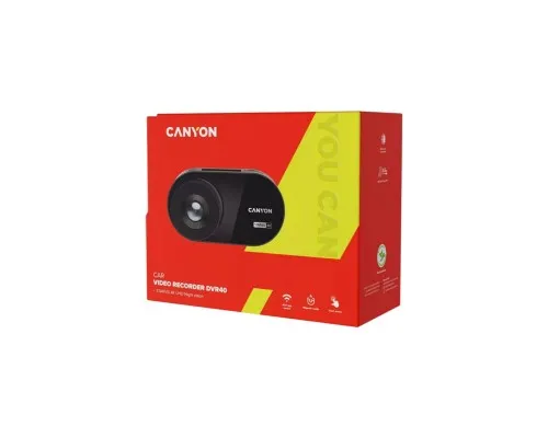 Відеореєстратор Canyon DVR40 UltraHD 4K 2160p Wi-Fi Black (CND-DVR40)
