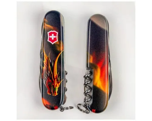Ніж Victorinox Huntsman Zodiac 91 мм Фантастичний дракон (1.3713.3_Z3210p)
