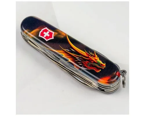 Ніж Victorinox Huntsman Zodiac 91 мм Фантастичний дракон (1.3713.3_Z3210p)