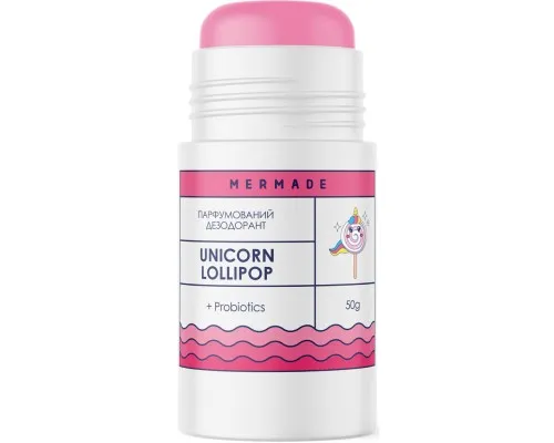 Дезодорант Mermade Unicorn Lolipop Парфюмированный с пробиотиком 50 г (4820241302772)