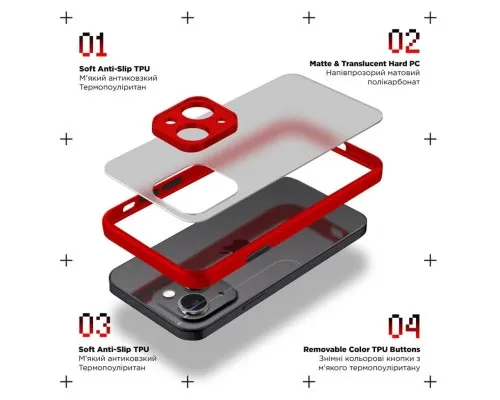 Чохол до мобільного телефона Armorstandart Frosted Matte Tecno Spark 20C (BG7n) Red (ARM73585)