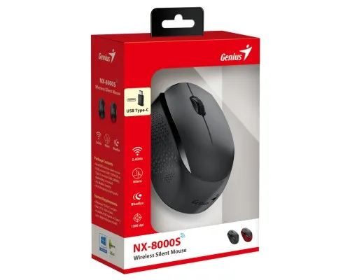 Мышка Genius NX-8000 Silent Wireless Black (31030035400)