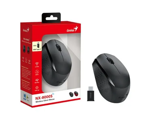 Мышка Genius NX-8000 Silent Wireless Black (31030035400)