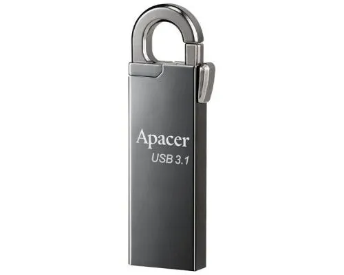 USB флеш накопичувач Apacer 64GB AH15A Ashy USB 3.1 (AP64GAH15AA-1)