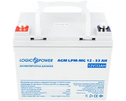 Батарея до ДБЖ LogicPower LPM MG 12В 33Ач (6558)