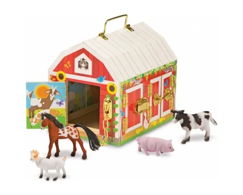 Розвиваюча іграшка Melissa&Doug Будиночок-сарай з тваринами (MD2564)