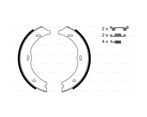 Тормозные колодки Bosch 0 986 487 718