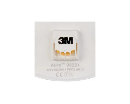Защитная маска для лица 3M Aura 9322+ защита уровня FFP2 с клапаном 1 шт. (4054596041226)