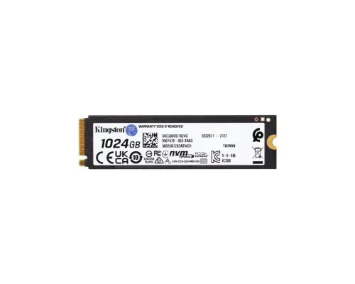 Накопичувач SSD M.2 2280 1TB Kingston (SKC3000S/1024G)